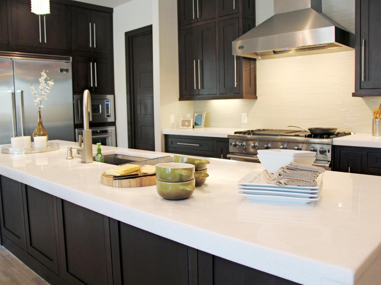 Black White Contemporary Chef's Kitchen Lots Of Storage Options
